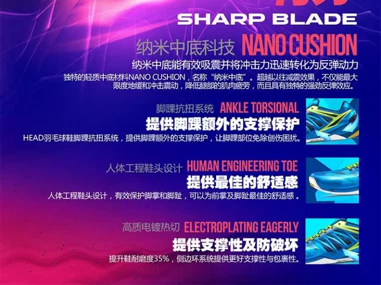 Chaussures de Badminton uniGenre - Ref 843867 Image 10