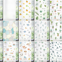 Window glass sticker toilet anti-light light transparent opaque bathroom anti-peeping frosted full shading electrostatic film