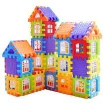 Children's Educational Enlightenment Splice Block House Group Assembled Kindergarten Early Education Toys Boys and Girls Toys Gifts