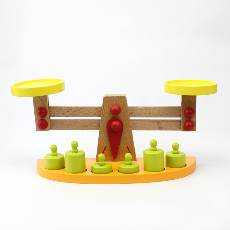 Montessori Teaching Aids Wooden Balance Toys Baby Balance Game Wooden Educational Children's Toys 1-2-3 Years Old