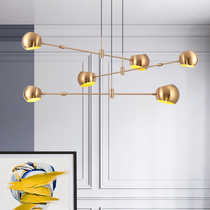 Nordic Minimalist Multi-Head American Countryside Iron Art Chandelier European Style Retro Modern Living Room Light Dining Room Light Bedroom Lamps