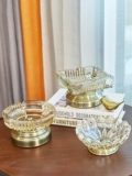 Современное стеклянное украшение для ногтей, пепельница, простой и элегантный дизайн, европейский стиль, легкий роскошный стиль
