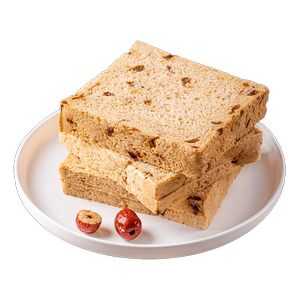 七年五季黑全麦面包低脂零食整箱600g