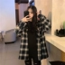 Áo sơ mi kẻ sọc thu đông sơ mi nữ tay dài nhẹ tay nấu chín kiểu Hồng Kông mang phong cách thiết kế retro của nhỏ 2019 mới - Áo sơ mi dài tay