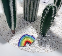 NIONIO STUDIO Korea imported wool top rainbow hair clip