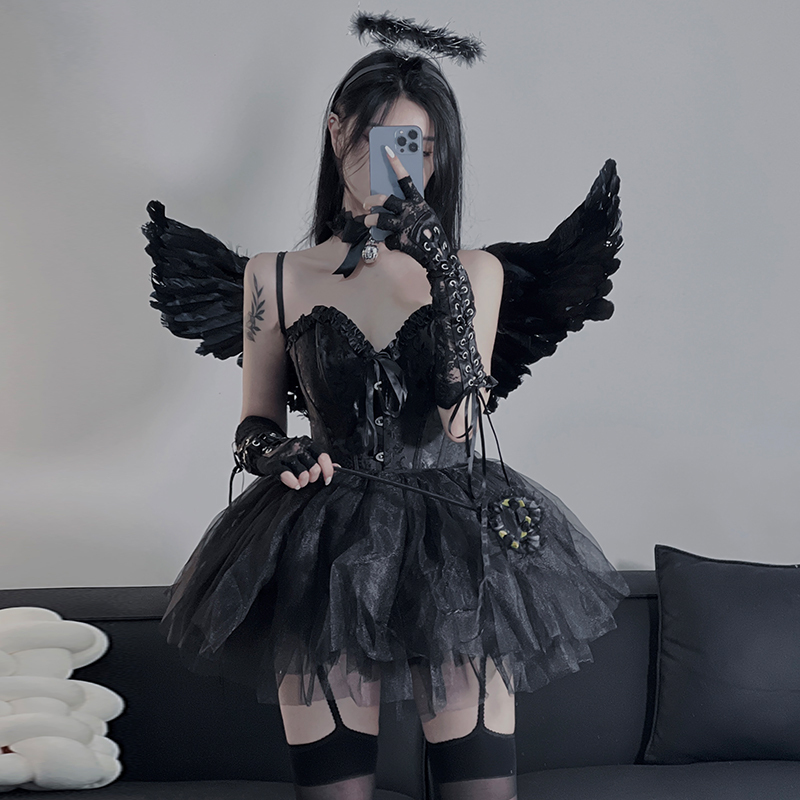Cosplay Halloween Sexy Bunny Girl Costume Dominatrix Pure Desire Rabbit Cos Demon Angel Outfit Cosplay Halloween Sexy Bunny Girl Costume Dominatrix Pure Desire Rabbit Cos Demon Angel Outfit