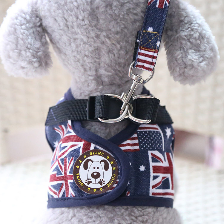 Dog Traction Rope Vest-type anti-break cute adjustable size General Walking Dog Medium-sized Backpack