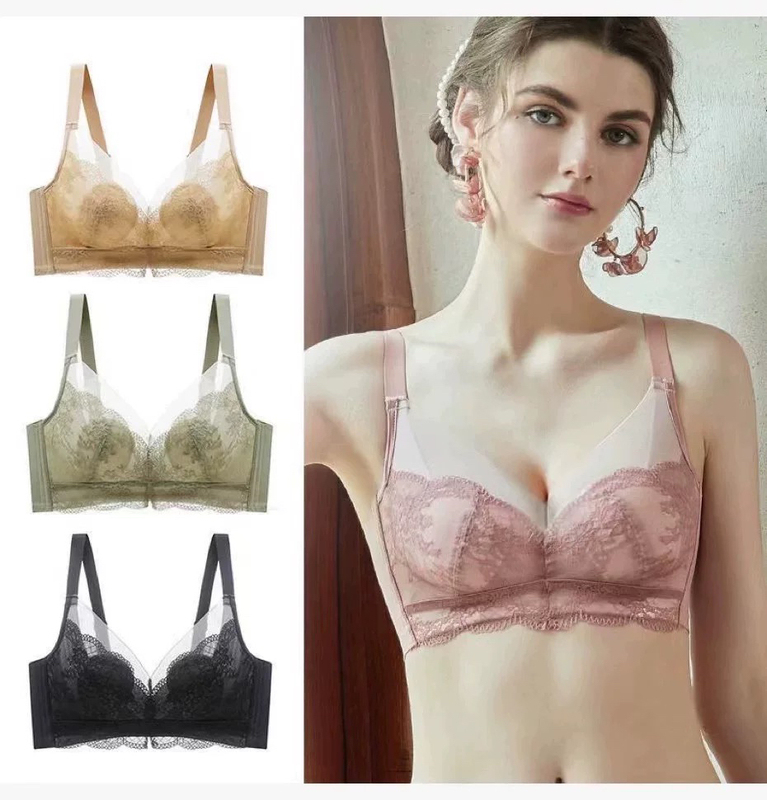 Full Inspection Product, Upgraded Version, Summer Thin Style, Rabbit Ear Design, Minimizes Large Bust, Seamless Underwear Bra, Artisan Product, Model 45