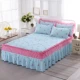 Bedspread giường ngủ váy bìa trong một mảnh 1,5m 1,8 m giường ngủ Hàn giường công chúa váy lô hội vận chuyển toàn bộ bông - Váy Petti