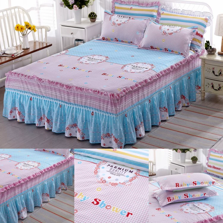 Bedspread giường ngủ váy bìa trong một mảnh 1,5m 1,8 m giường ngủ Hàn giường công chúa váy lô hội vận chuyển toàn bộ bông - Váy Petti