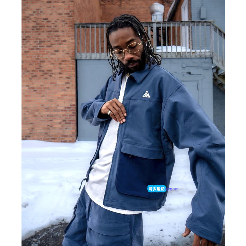 Nike Acg Outdoor Functional Waterproof and Sun-Proof Multi-Pocket Sports Casual Jacket Hv0599-010