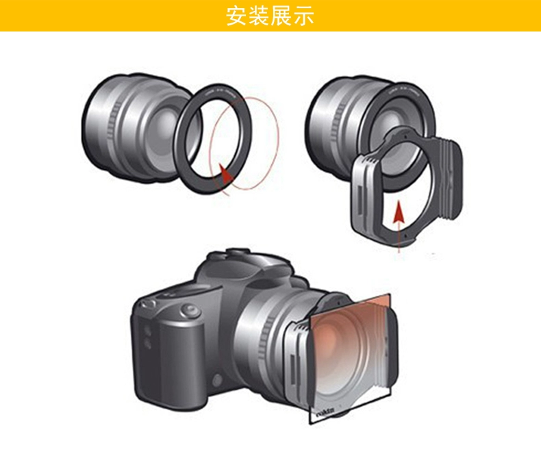 Gradient gương 11 trong 1 bộ giấy lọc màu cam xám ND4 ND8 chèn tấm kính bên xanh vuông dốc bao bọc SLR camera tấm lọc ống kính bằng kính hiển vi ánh sáng Phụ kiện nhiếp ảnh phong cảnh - Phụ kiện máy ảnh DSLR / đơn