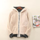 Autumn and winter velvet thickened wool women's large size casual sportswear sherpa hooded jacket versatile fashionable cardigan