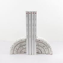 Minimalist Day Style Creative Modern Office Light Extravagant White Water Grindstone Book Blocking Book Stand Sample Room For Home Swing