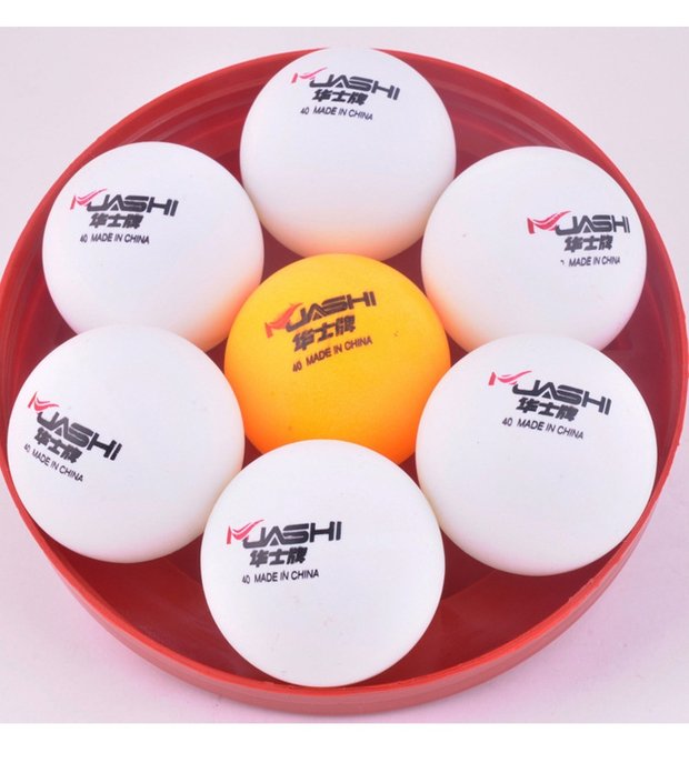 Huashi thương hiệu bóng bàn chính hãng HP604 thùng 40mm thùng bóng bàn liền mạch 60 bóng bàn đóng hộp bàn bóng bàn cỡ nhỏ