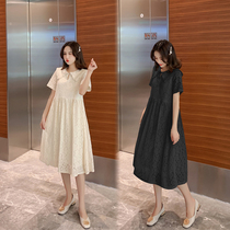 Pregnant Women summer dress 2019 new fashion lace pregnant mother tide mother Fairy Super fairy pregnant women summer skirt