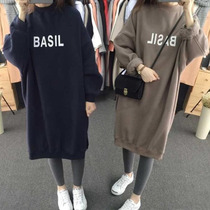 Pregnant women autumn suit fashion model 2021 new spring and autumn coat long autumn sweater coat tide mother