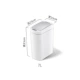 2S Polar White 7L мусорная банка+60 мешок для мусора DZT-7-2S