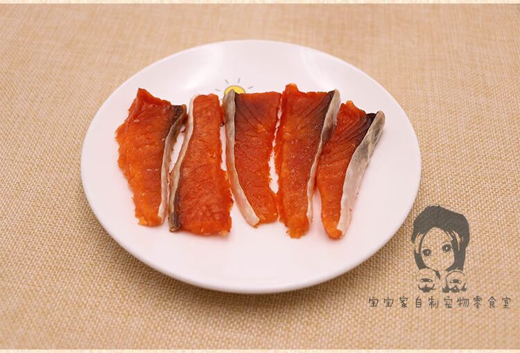 Bé nhà tự làm thịt cá hồi tự làm 50g thú cưng Teddy gấu chó ăn nhẹ lông canxi - Đồ ăn vặt cho chó thức an cho chó bao 20kg giá rẻ