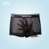 Vibrant Dragon Quần lót lưới nam Full Phối cảnh trong suốt Sexy Boxer Ice Silk thoáng khí Sexy Bốn góc quần short sip cotton cao cấp Võ sĩ quyền Anh