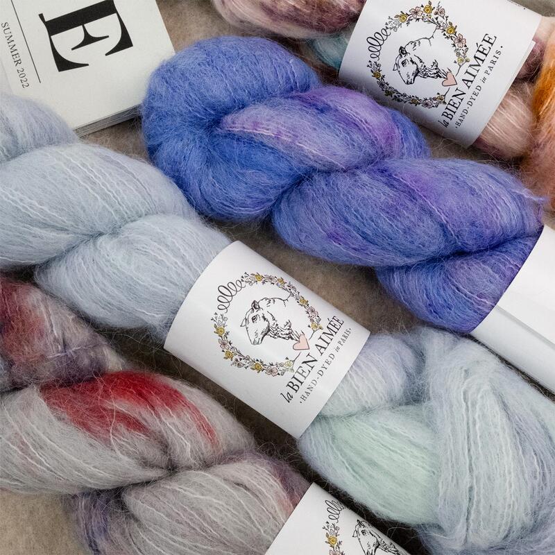 Lba Silk Suri Alpaca Kumo French Hand-Dyed Yarn La Bien Aimée 300m /50G