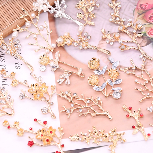 Металлическая китайская шпилька из жемчуга ручной работы, аксессуар для волос, аксессуары