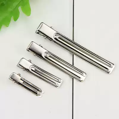 DIY handhairclip hair accessories headwear material 8CM 6cm Radian flat double fork clip bow hairclip