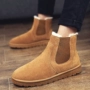 Giày cao cổ nam đế xuồng cao cổ nam mùa đông giầy chelsea boot nam