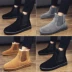 Giày cao cổ nam đế xuồng cao cổ nam mùa đông giầy chelsea boot nam Giày ống