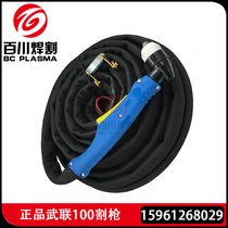 Wulian 100A 120A air-cooled plasma cutting gun cutting head cutting handle with fireproof cover cable