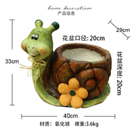 Улитки, цветочный горшок