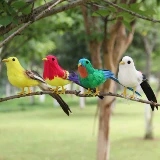 Моделирование перьев птиц реквизит свинг пена поддельные птицы детское садовый кольцо -кольцо с стеной -окно садового магазина и отделка отделения