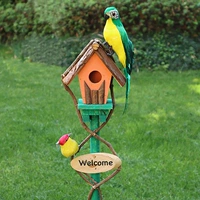 Оранжевый B+1 зеленый попугай 1 желтая птица