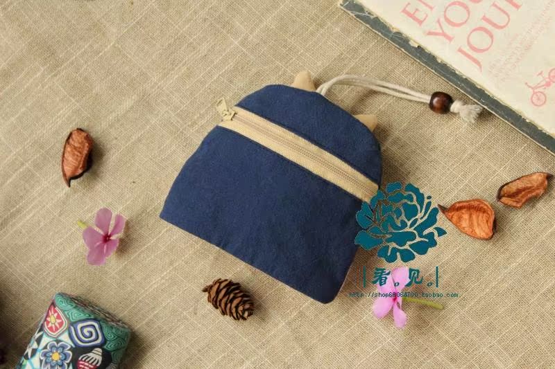 Thẻ kiểm soát truy cập túi móc khóa dễ thương của Pitot Hàn Quốc bộ vải phiên bản tiếng Hàn của phụ nữ - Trường hợp chính ví đựng chìa khóa