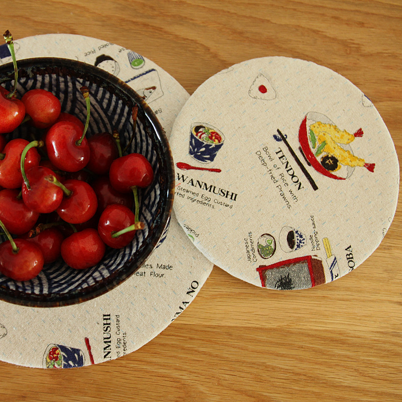 Japanese cloth handmade cotton linen heat insulation mat anti-burn and heat resistant thickened enamel boiler Kettle Teapot Teapot large number