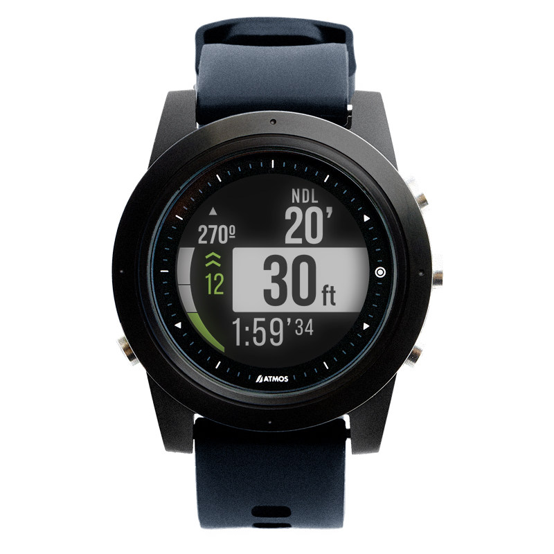 ATMOS MISSION ONE DIVING COMPUTER TABLE CHINESE INTERFACE CONNECTION APP CAN CHARGE WITH GPS