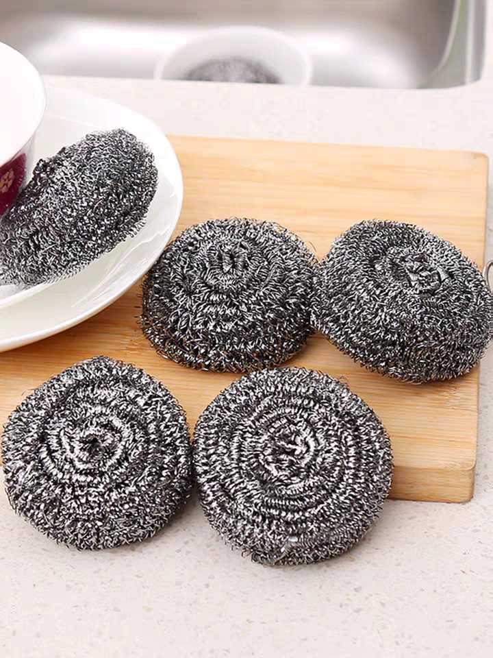 Not dropping scum steel wire ball home stainless steel cleaning ball kitchen cleaning supplies hotel dishwashing brush pan washing ball net
