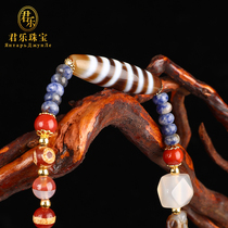  (Junle Jewelry)Tibet fire for Tianzhu nine eyes to pure DIY pendant bracelet Drop earrings ring clavicle loose beads