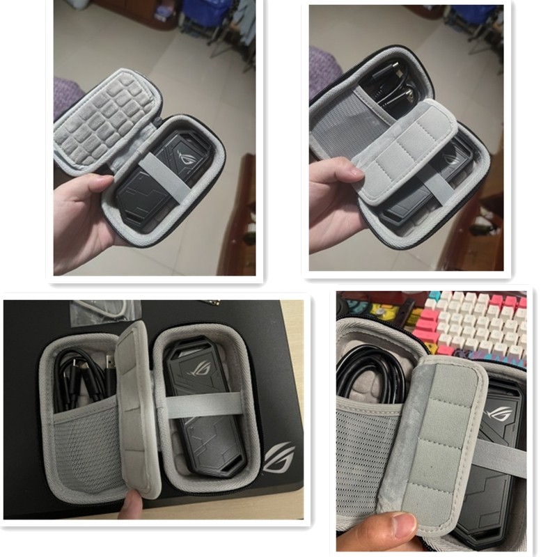 Applicable ROG Mirage STRIX ARION S500 Mobile Solid State Hard disc protection Contained Rigid Shell Bag kit Box