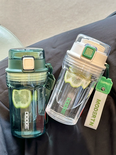 Высококачественная летняя портативная вместительная и большая пластиковая чайная чашка, простой и элегантный дизайн