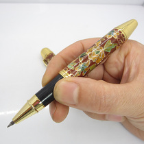 Old pen Beijing Venus 818 Cloisonne signature pen orb pen copper rod business gifts 90s inventory
