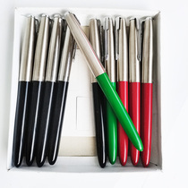 Old pen Guangzhou youth 717 dark tip student writing stationery Bakelite round pen tongue transparent capillary collection