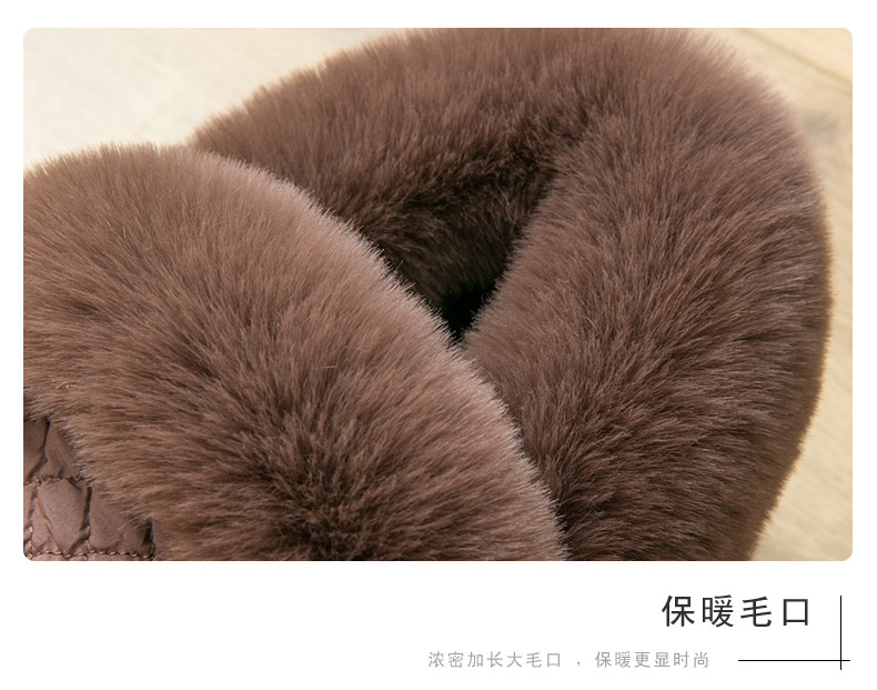 Dép cotton nam mùa đông cộng với nhung ấm áp trong nhà bao gồm tất dày với giày đế dày mùa đông sang trọng dép đi trong nhà dễ thương