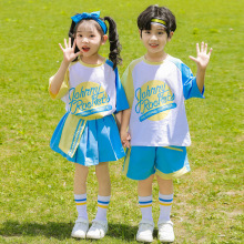 Children's cheerleading performance clothes Pupils' class clothes suit Sports meet entrance clothes Mid-Autumn Festival National Day performance clothes