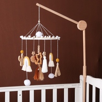 ins Nordic style crib pendant newborn rainbow bed bell childrens room decoration baby cartoon bell lettering