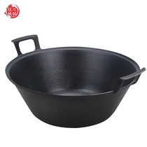 Commercial vintage cast iron pot thickened double ear pot 40 46 50 56 60cm large Pan induction cooker stew pot