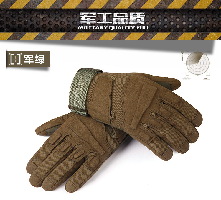 [Thư viện thiết bị WE] Găng tay chiến thuật Black Hawk găng tay chống gió tất cả trong một người đam mê quân đội đặc biệt mặc ngoài trời chống trượt găng tay vải trắng