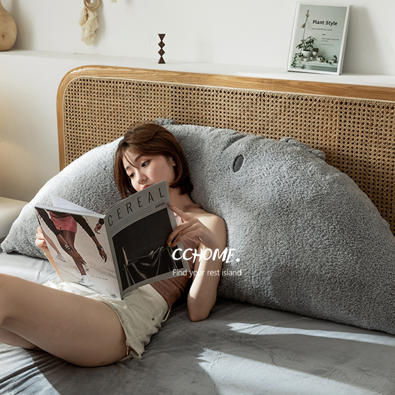 Cartoon Headboard Cushion Baby Suede Children Headbed Backrest Rabbit Velvety Sofa Backrest Tatami Bed By Pillows