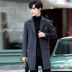 Áo gió nam trung dài Hàn Quốc phiên bản của xu hướng Anh mùa xuân và mùa thu gió tóc áo khoác mùa đông áo khoác đẹp trai áo của nam giới 