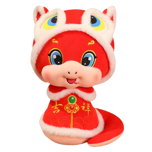 Красный талисман, плюшевая игрушка, тряпичная кукла, талисман года, подарок на день рождения, делается под заказ